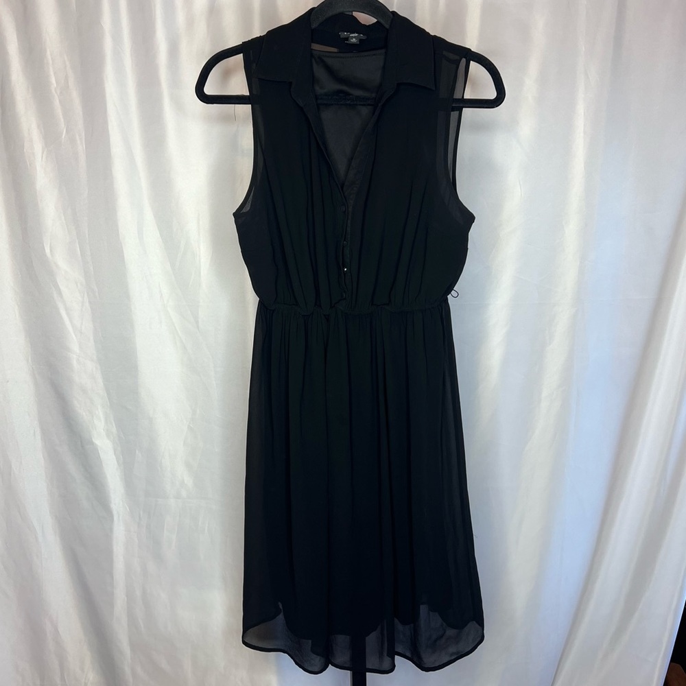 Torrid Black Challis Mini Dress, size 0 (12)